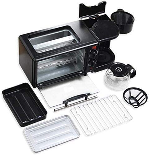 GJJSZ Brotmaschinen, elektrisch, 3-in-1-Frühstücksmaschine, 220 V, Toaster, Backofen, Haus, Kaffeemaschine, Pizza, Ei… – Bild 4