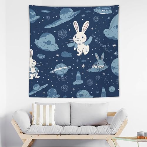 Tapisserie murale chambre lapin affiche textile décoration ado