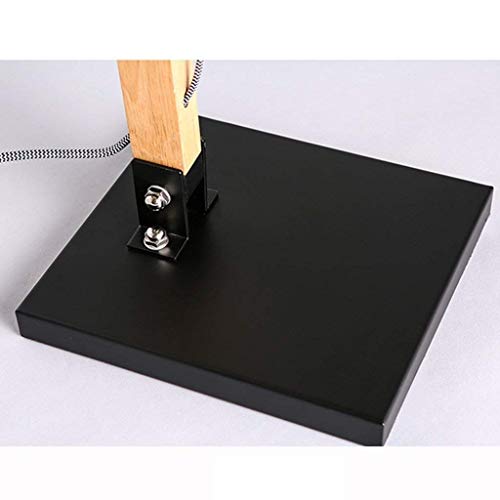 Lampe de bureau ajustable luminaire intérieur bois massif E27 - 5