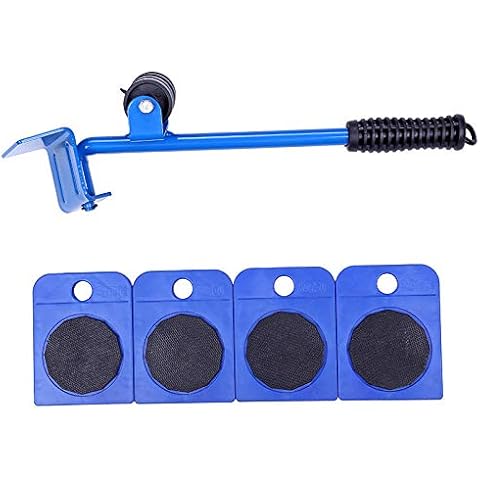 Furniture Lifter,Heavy Furniture Moving & Lifting System Tool Set with 4 Sliders,Furniture Slides Kit,Heavy Furniture Roller Move Tools for Bulky & Heavy Loads Easy and Safe Moving Cover