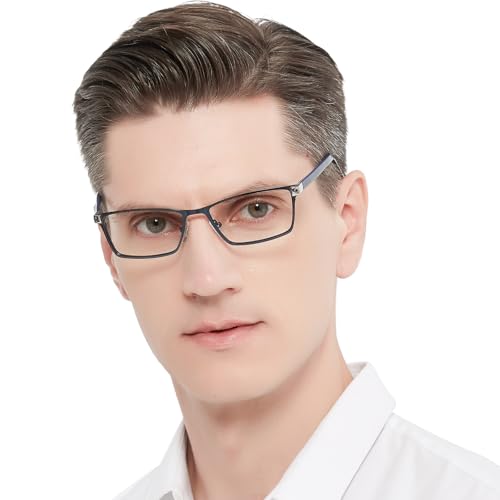 Image of OCCI CHIARI Blue Light Glasses for Men Women Non Prescription Glasses Metal Eyewear Full Rim Optical Frame