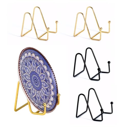 LDBKLGHJ Soporte De Mesa Caballete - Soporte De Platos Decorativos Versátil Y Duradero, Caballetes Metálicos Elegantes Y Funcionales, Presentoir De Livres Con Estilo