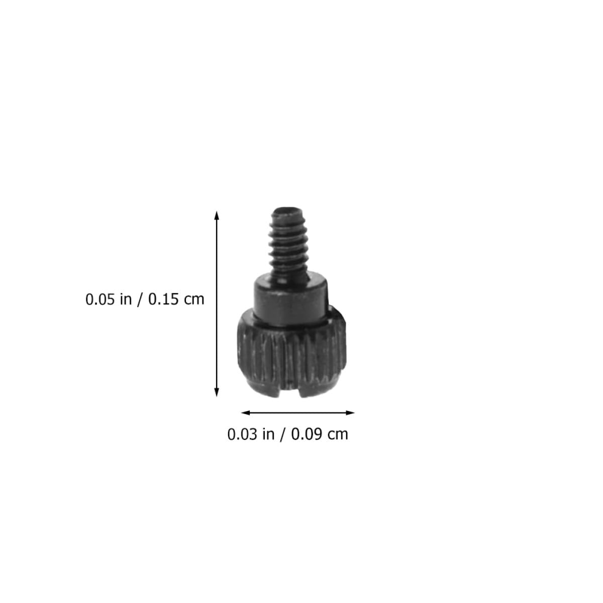 SECFOU 100pcs Knurled Thumbscrew Computer Chassis Screws Black Desktop Case Replacement Screws for PC Tower Side Panel Maintenance