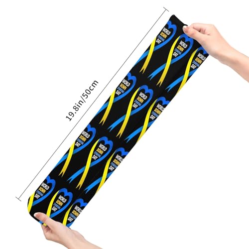 World Down Syndrome Day Socks Sport Socks For Women Men Breathable Long Socks For Running Athletic Travel4