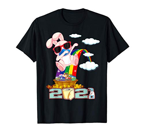 Toddler Boy Easter Outfit Dabbing Rabbit Bunny Mask Girl Men T-Shirt