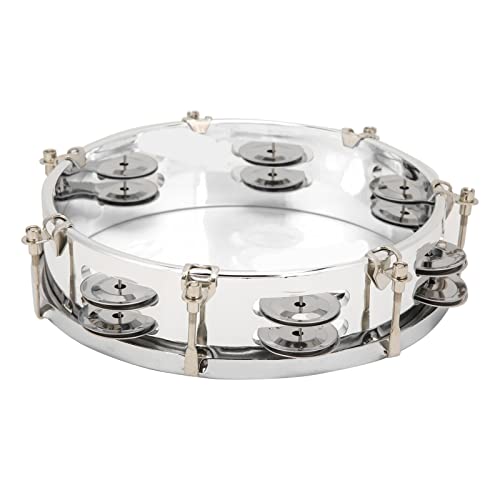 Tambourin réglable 20,3 cm instrument de musique éducatif à percussion double rangée