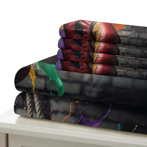 Housse de couette boxe zippée pour changer votre lit simple sans effort en microfibre