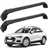 SYDSZ Cross Bar Roof Rack Fit for Audi Q3 F3 2019 2020 2021 2022 2023 2024 2025, Flush Side Rails, Heavy Duty Aluminum Roof Cross Bars Rooftop Luggage Rack, Ski Rack for car roof