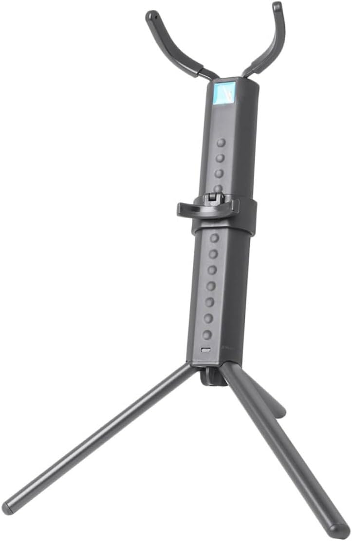 MAGICLULU Foldable Tenor Saxophone Stand Non-skid Sax Display Rack Portable Black Saxophone Holder for Music Practice and Performance