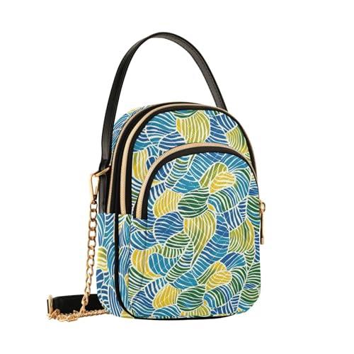 Sac à dos à bandoulière multipoche géométrique pour l'automne - 3