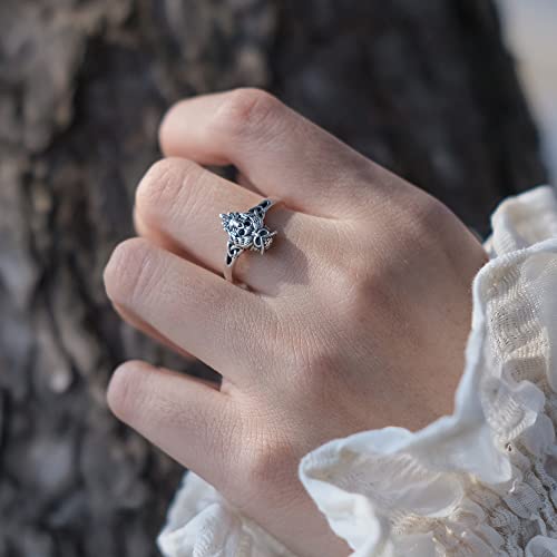 Ring 925 Sterling Silver Whale Open Rings Whale Shark Ring Wedding Ring Adjustable Ring Mother's Day Jewelry for Women3