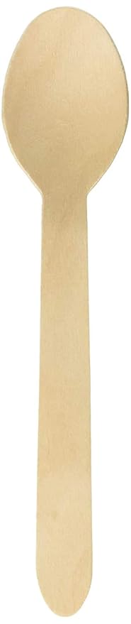 San Pareil, Disposable Spoon - 16 cm, Set of 100, eco Friendly, Disposable Spoon for Party, Wooden Table Spoon, one time Usage