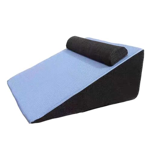 Almohadas Antireflujo inclinadas Triangular Almohada de cuña de espuma de densidad firme para ronquidos de ERGE, almohada corporal elevada con funda extraíble, almohada triangular para el cuidado de e