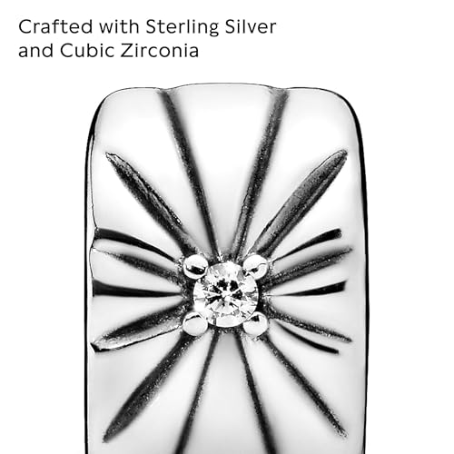 Pandora Sparkling Sunburst Clip Charm - Compatible Moments Bracelets - Jewelry for Women - Gift for Women in Your Life - Made with Sterling Silver & Cubic Zirconia3
