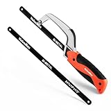 ValueMax Hacksaw, Mini Metal Saw Tool with Extra 1 Piece Bi-Metal 10 Inch Blade, Aluminum Small Hack Saw Cutter for Wood, PVC, Iron, Copper, for Tight Spaces & Small Objects