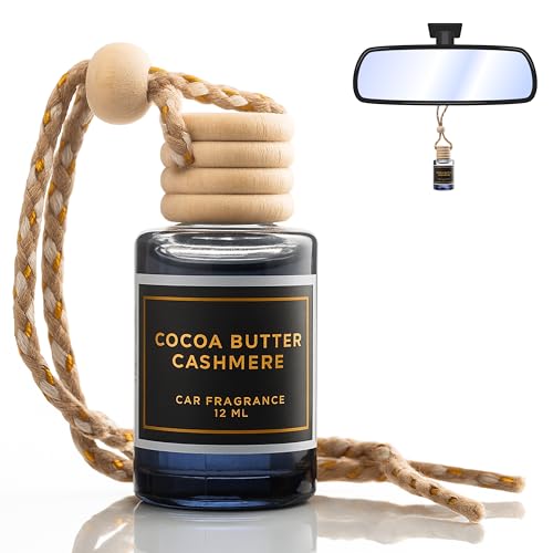 Image of COCOA BUTTER CASHMERE - A warm, intriguing fragrance that combines sweet cocoa butter and coconut. - Lasts up to 60 days - Luxury Car Perfume A+ Scents Car Hanging Diffuser