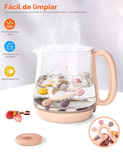 Mordedor de silicone fácil de agarrar