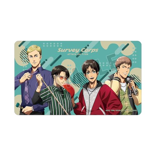 進撃の巨人 描き下ろし 集合 レトロ風ファッションver. マルチデスクマット（Amazon）