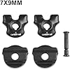 Bike Seatpost Clamp For Carbon Saddle Rails Adapter Oval Round Clip, 77mm/79mm Bicycle Seat Tube Clamp, Seat Post Tube Clip With Install Screws (7x9mm)