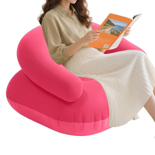 Silla de inflado rápido sofá de aire portátil sillón hinchable de camping 6