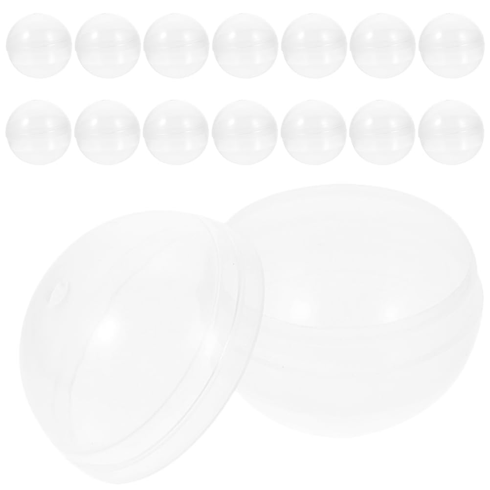Boules transparentes de 7cm pour décoration de fête suspendue et ateliers créatifs en famille