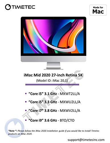 Timetec Kit de 16 GB (2 x 8 GB) compatível com Apple DDR4 2666MHz para iMac de meados de 2020 (20,1/