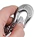 Zohisin 304 Stainless Steel Eye Clevis Lifting Chain Snap Hook 150kg Working Load Limit 90mm Secure for Lifting Chains Slings Industrial Applications