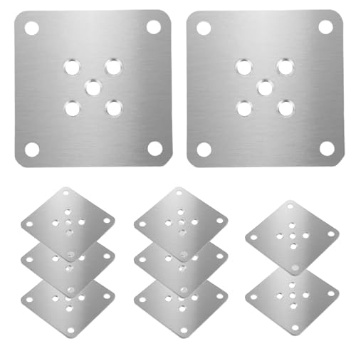 VILLCASE �Ƌ�r�A�^�b�`�����g�v���[�g 10��: 2.75x2.75�C���` �����u���P�b�g �l�W�C���v���[�g �e�[�u�� �\�t�@ �x�b�h�p - �_�C�j���O�e�[�u���r�Ƌ�p�t���b�g�Œ蕔�i�n�[�h�E�F�A