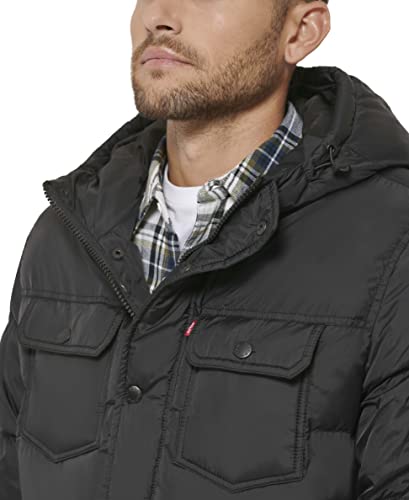 Image of Levi's Men's Performance Hooded Puffer Trucker Jacket (Regular & Big & Tall Sizes)