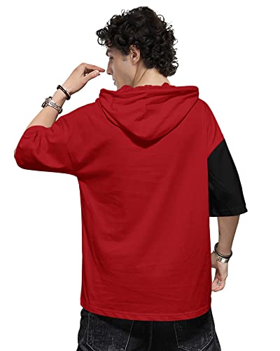 Image of EYEBOGLER Loose Fit Hooded Neck Men Tshirt