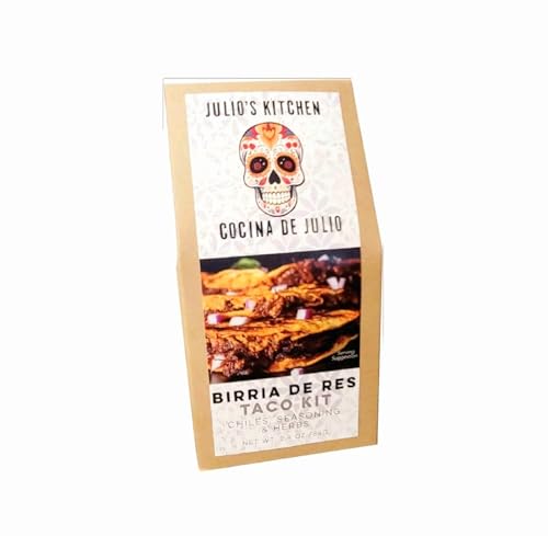 Julio's Kitchen Birria de Res Taco Kit, Mexican Chiles Seasoning and Herbs, 2.9 oz