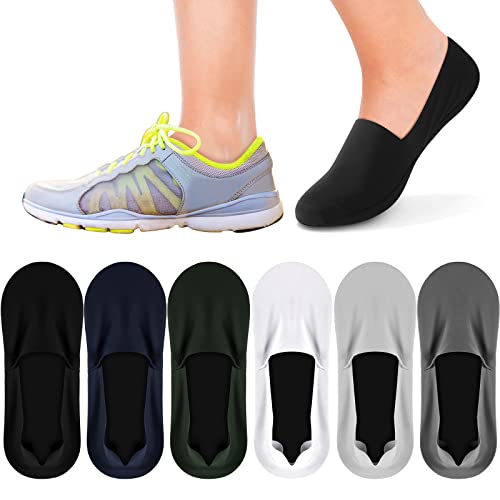Satinior 10 Pairs No Show Socks Women Men Low Cut Liner Ice Silk Socks Nonslip Invisible Thin Socks (Assorted Color), One Size #TOP5