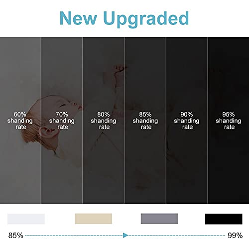 Image of RYB HOME Decor Freestanding Office Partition Wall Divider, Contemporary Blackout Curtain Panel Anti-Rust Grommet Top for Home Theatre /Bedroom /Storage, 8 ft Tall x 15 ft Wide, Cream Beige, 1 Piece