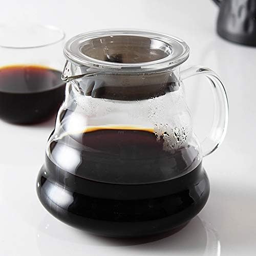 Coffee Press Coffee Pot 350ml 600ml 800ml Glass Coffee Dripper Insulated Handle Pots(350ml)