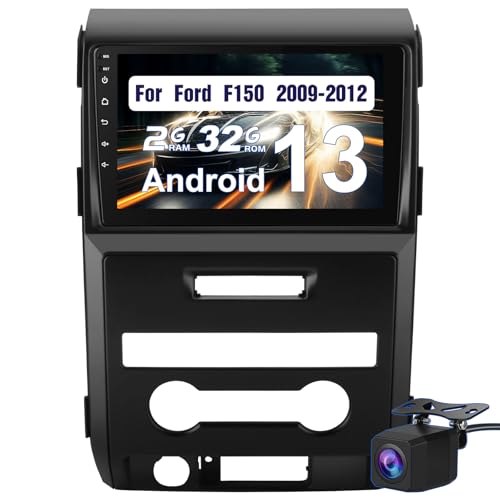 Car Radio for Ford F150 2009 2010 2011 2012, 9 inch Touch Screen Radio Upgrade Replacement with 2GB+32GB,CarPlay/Android Auto Bluetooth WiFi,SWC, FM, AM, RDS DSP,Backup Camera