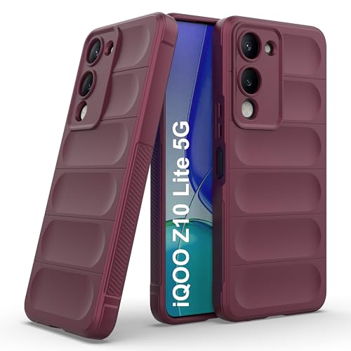 Image of Zapcase Back Case Cover for iQOO Z10 Lite 5G | Compatible for iQOO Z10 Lite 5G Back Cover | Liquid Silicon Magic Case with Camera Protection | Plum