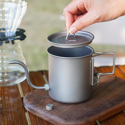 Infusor de té para exterior y senderismo con sistema de asa plegable 4