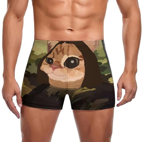 Boxer de bain homme style drôle de chat, swimming trunks et slip de bain
