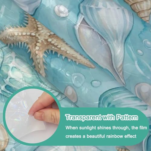 Película para ventana efecto vitral arcoíris 79x18 pulgadas miniatura 7