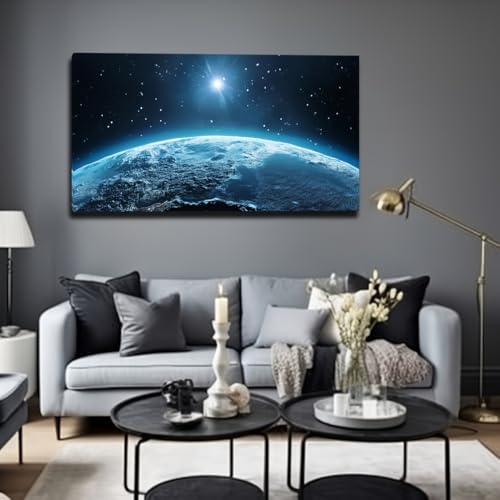 Tableau sur toile grand format déco murale minimaliste 80x160cm