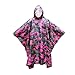 Imperméable pour Homme 3 en 1 Poncho De Pluie Multifonctionnel Couverture De Pluie pour Voyage en Plein Air Auvent De Tente Imperméable pour Le Camping Et La Randonnée (Color : Rose Red)