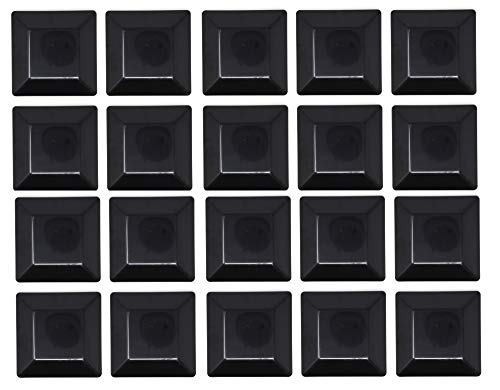BLACK-6X6 Fence Post Plastic Cap- Pick a Pack (5 5/8 X 5 5/8) Pressure Treated Wholesale/Bulk Pricing (Black -20 Pack)
