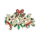 Lauren-Spencer Christmas Brooch Pin for Women Girls Crystal Rhinestone Brooches and Pins Colorful En