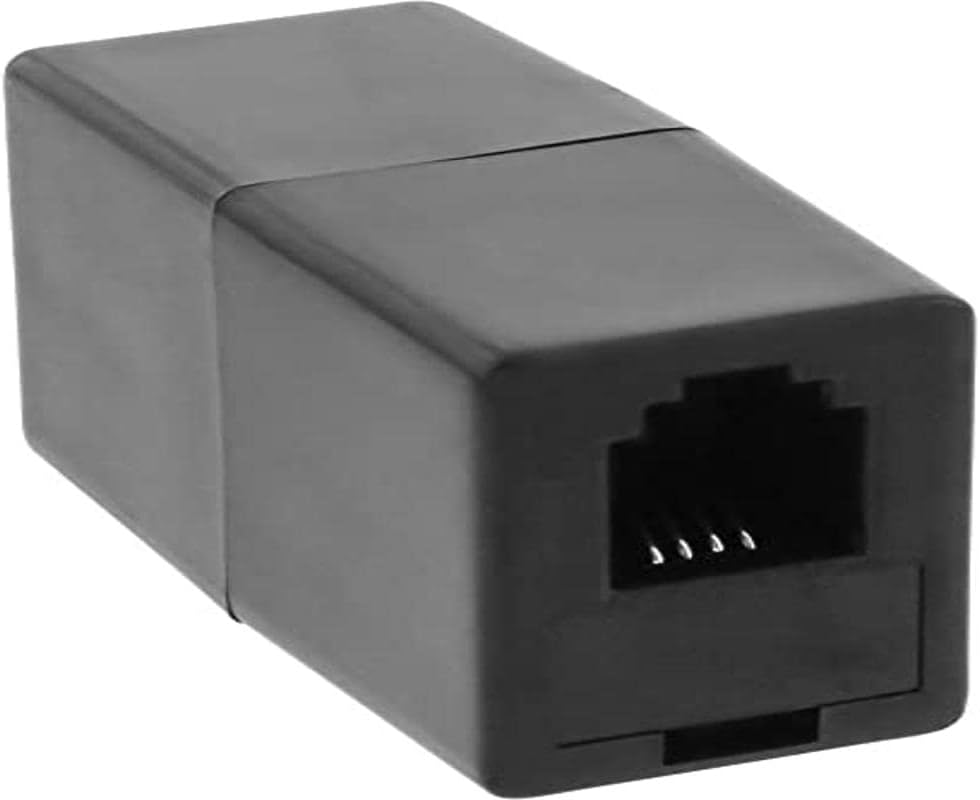 InLine® 69999E Modular Coupling RJ10 4P4C Female/Female Black : Amazon ...