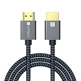 IVANKY 8K HDMI Cable 15 ft, 48Gbps HDMI 2.1 Cable, [8K/60Hz 4K/120Hz, HDR, HDCP 2.3, 3D, eARC], High Speed Braided 8K HDMI Cord Compatible with PS5, PS4, UHD TV and PC