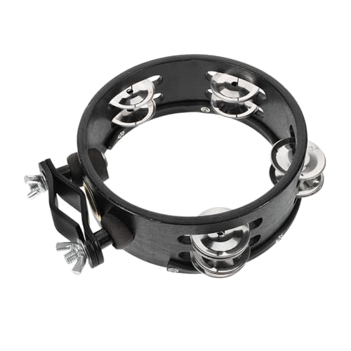 ERINGOGO Tambourine Musical Instruments Hand Bell Drum Set Accessory Hihat Bell Small Bells Beginner Tambourine