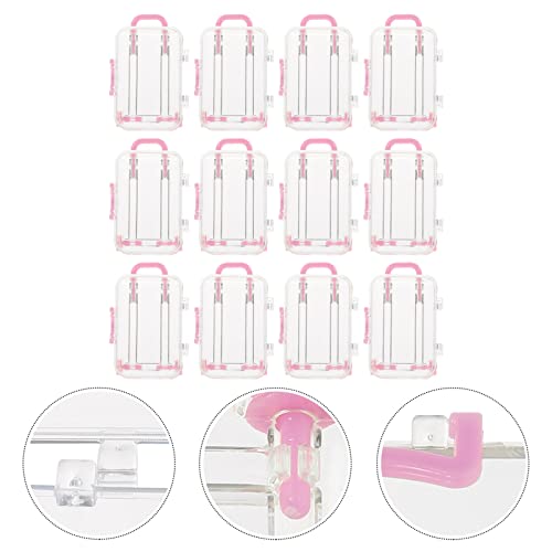 Hemoton 12 Pack Mini Suitcase Candy Box Travel Hard Suitcase Box Plastic Candy Boxes Gift Box Transparent Tiny Jewelry Storage Cases For Wedding Party Decorations #TOP1