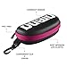 ARENA Swim Goggle Case for Swimmers Protective Hardcover Carrying Case with Clip for Backpacks, Storage and Transport, Black/White/Fuchsia