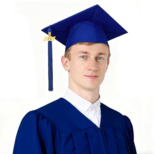Image of 10 Pieces 2026 Graduation Tassels Bulk with Gold Year Charms for Graduation Cap Accessories (Royal Blue)