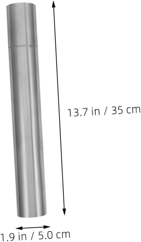 DOITOOL 2pcs Stainless Steel Certificate Tube Holder Waterproof Diploma Scroll Storage Cylinder for Birth Certificates Posters and Diplomas